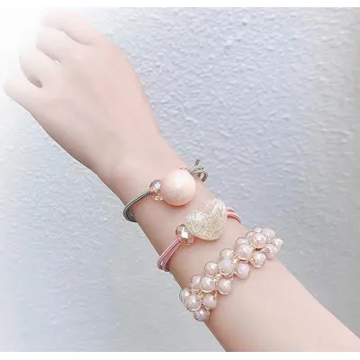 dây cột tóc - cột tóc đẹp - bộ 3 cái dây cột tóc - cột tóc đẹp - bộ 3 cái