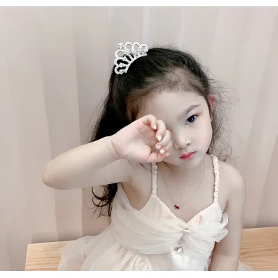 dây cột tóc đính hạt hình vương miệng cho bé dây cột tóc đính hạt hình vương miệng cho bé