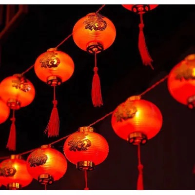 Dây Đèn 16 Bóng Hình Đèn Lồng Dây Dài 5.5M Trang Trí Dịp Lễ, Tết Dây Đèn 16 Bóng Hình Đèn Lồng Dây Dài 5.5M Trang Trí Dịp Lễ, Tết