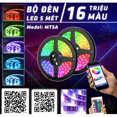 dây đèn led đổi màu grb 5m kết nối bluetooth có remote dây đèn led đổi màu grb 5m kết nối bluetooth có remote