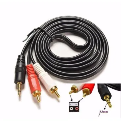 dây loa 1 đầu 3.5 ra 2 đầu av (rca) dài 1.5m (đen) dây loa 1 đầu 3.5 ra 2 đầu av (rca) dài 1.5m (đen)