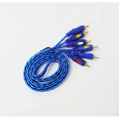 Dây Loa Av 6 Đầu Hoa Sen Rca Dài 1.8M Chống Nhiễu (Xanh) Dây Loa Av 6 Đầu Hoa Sen Rca Dài 1.8M Chống Nhiễu (Xanh)