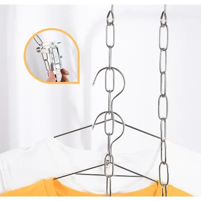 Dây Móc Xích Treo Quần Áo Tiết Kiệm Không Gian Tủ Đồ Hợp Kim Siêu Bền 52cm Dây Móc Xích Treo Quần Áo Tiết Kiệm Không Gian Tủ Đồ Hợp Kim Siêu Bền 52cm