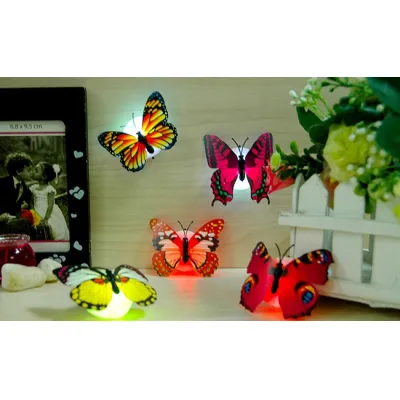 đèn led bướm - đèn led dán tường hình bướm 3 cái đèn led bướm - đèn led dán tường hình bướm 3 cái