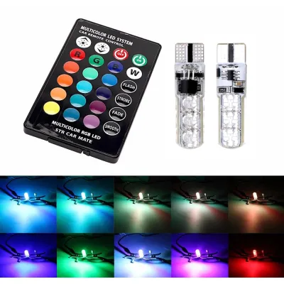 đèn led demi 16 màu có remote - đèn xi nhan 2 cái đèn led demi 16 màu có remote - đèn xi nhan 2 cái