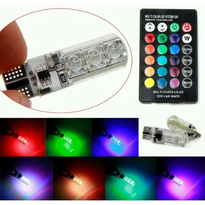 đèn led demi 16 màu có remote - đèn xi nhan 2 cái đèn led demi 16 màu có remote - đèn xi nhan 2 cái