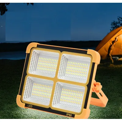 đèn pha năng lượng mặt trời - đèn năng lượng mặt trời 100w 5 chế độ sáng