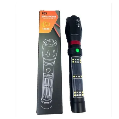 đèn pin đa năng - đèn pin cầm tay siêu sáng - tích hợp còi hú và sạc năng lượng mặt trời đèn pin đa năng - đèn pin cầm tay siêu sáng - tích hợp còi hú và sạc năng lượng mặt trời
