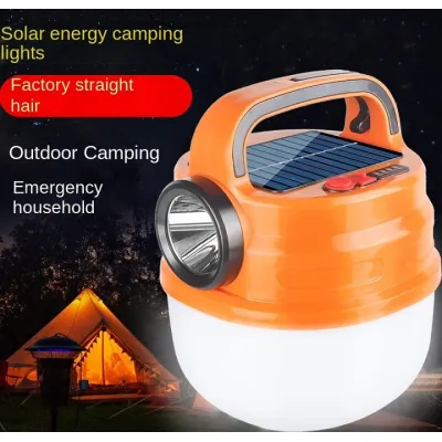 đèn - thiết bị chiếu sáng | bóng đèn tích điện v70 50w siêu sáng tích hợp đèn pin có sạc năng lượng mặt trời