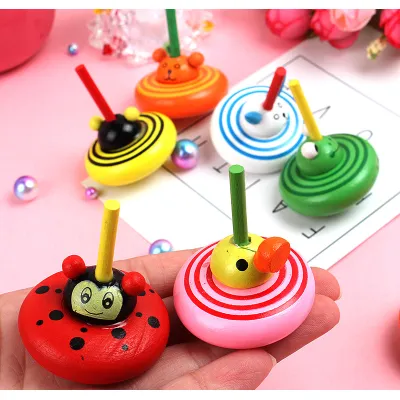 đồ chơi con quay mini bằng gỗ hình thú cho bé đồ chơi con quay mini bằng gỗ hình thú cho bé