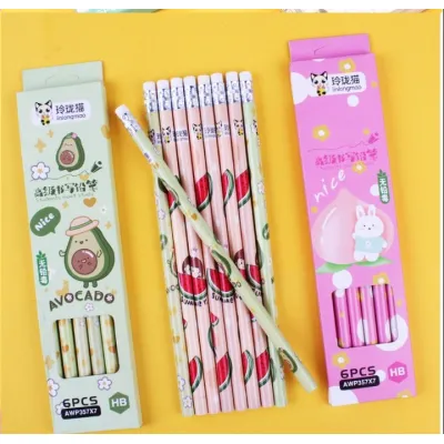 đồ dùng học tập cho bé | set 6 bút chì chuốt hb bằng gỗ 19cm có gôm tẩy nhiều hình đồ dùng học tập cho bé | set 6 bút chì chuốt hb bằng gỗ 19cm có gôm tẩy nhiều hình