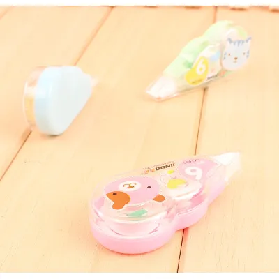 đồ dùng học tập cho bé | túi 6 bút xóa khô cho bé hình thú