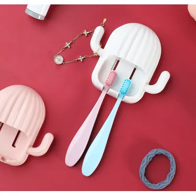 đồ dùng phòng tắm | giá đỡ bàn chải đánh răng hình xương rồng có móc treo đồ dùng phòng tắm | giá đỡ bàn chải đánh răng hình xương rồng có móc treo