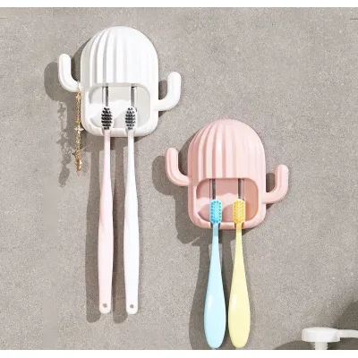 đồ dùng phòng tắm | giá đỡ bàn chải đánh răng hình xương rồng có móc treo đồ dùng phòng tắm | giá đỡ bàn chải đánh răng hình xương rồng có móc treo