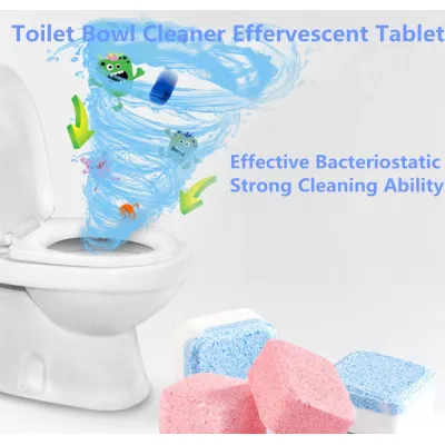 đồ dùng phòng tắm | hộp 12 viên tẩy bồn cầu màu hồng có hương thơm