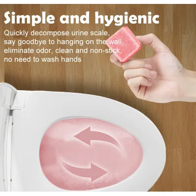 đồ dùng phòng tắm | hộp 12 viên tẩy bồn cầu màu hồng có hương thơm