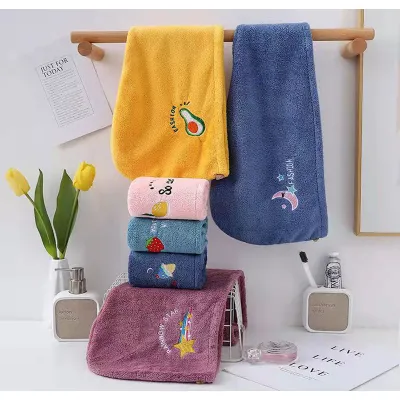 đồ dùng phòng tắm | mũ trùm đầu bằng vải siêu thấm hút có nút cài đồ dùng phòng tắm | mũ trùm đầu bằng vải siêu thấm hút có nút cài