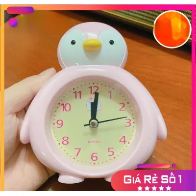 đồng hồ báo thức chim cánh cụt họa tiết dễ thương nhiều màu sắc đồng hồ báo thức chim cánh cụt họa tiết dễ thương nhiều màu sắc