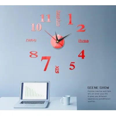 đồng hồ dán tường nghệ thuật đồng hồ dán tường nghệ thuật