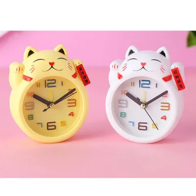 đồng hồ để bàn mèo thần tài may mắn - đồng hồ để bàn đồng hồ để bàn mèo thần tài may mắn - đồng hồ để bàn