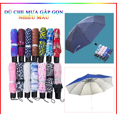 dù che mưa nắng gấp gọn nhiều họa tiết đẹp 93x55cm dù che mưa nắng gấp gọn nhiều họa tiết đẹp 93x55cm