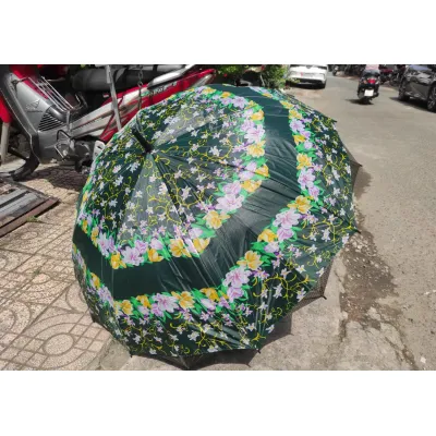 dù đi mưa | dù bấm xếp 2 lớp cán gỗ loại lớn cực đẹp 118x95cm dù đi mưa | dù bấm xếp 2 lớp cán gỗ loại lớn cực đẹp 118x95cm