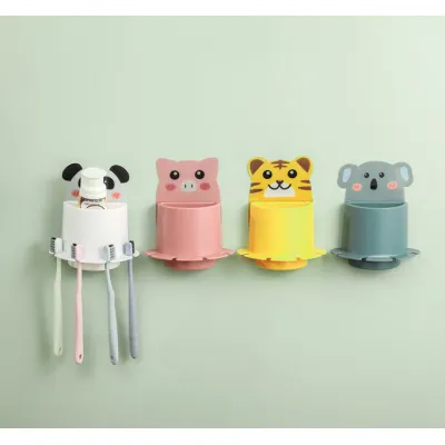 dụng cụ đựng bàn chải và kem đánh răng dán tường hình thú siêu chắc dụng cụ đựng bàn chải và kem đánh răng dán tường hình thú siêu chắc