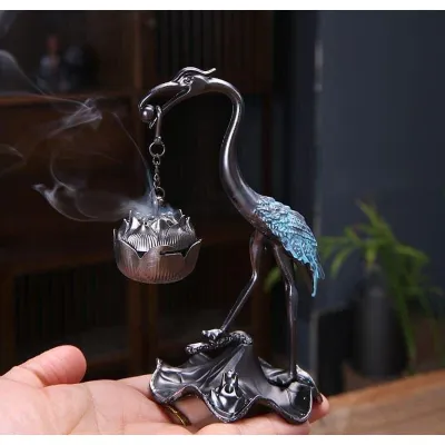 Dụng Cụ Đựng, Đốt Trầm Hương Hình Hồng Hạc Cực Đẹp Dụng Cụ Đựng, Đốt Trầm Hương Hình Hồng Hạc Cực Đẹp