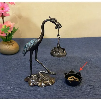 Dụng Cụ Đựng, Đốt Trầm Hương Hình Hồng Hạc Cực Đẹp Dụng Cụ Đựng, Đốt Trầm Hương Hình Hồng Hạc Cực Đẹp
