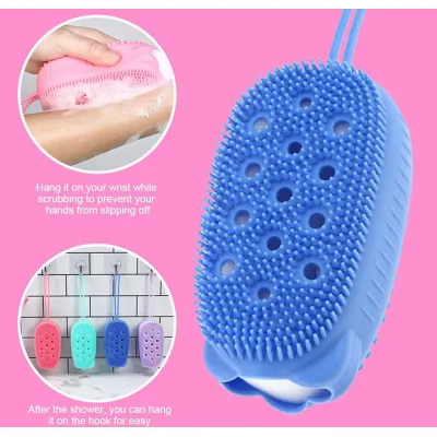dụng cụ tắm chà lưng silicon hình gấu mềm mịn dụng cụ tắm chà lưng silicon hình gấu mềm mịn