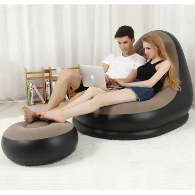 ghế sofa bơm hơi tựa lưng thư giãn kèm chân ghế ghế sofa bơm hơi tựa lưng thư giãn kèm chân ghế