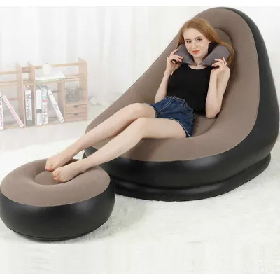 ghế sofa bơm hơi tựa lưng thư giãn kèm chân ghế ghế sofa bơm hơi tựa lưng thư giãn kèm chân ghế