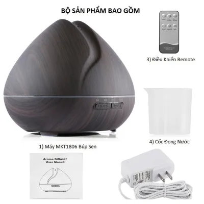 gia dụng | máy phun sương tạo độ ẩm hình hoa sen 17cm có led và remote gia dụng | máy phun sương tạo độ ẩm hình hoa sen 17cm có led và remote