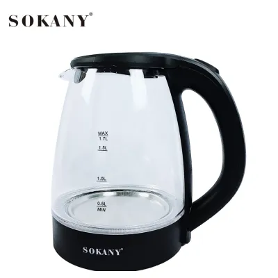gia dụng nhà bếp | ấm đun nước siêu tốc thủy tinh sokany gk-322 1.7l 2200w gia dụng nhà bếp | ấm đun nước siêu tốc thủy tinh sokany gk-322 1.7l 2200w