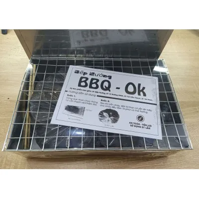 gia dụng nhà bếp | bếp nướng than bbq 31x21x9cm tặng kèm túi than và cồn gia dụng nhà bếp | bếp nướng than bbq 31x21x9cm tặng kèm túi than và cồn