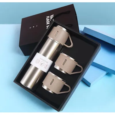 gia dụng nhà bếp | combo bình giữ nhiệt và 2 ly vacuum bottle 500ml inox 304 có hộp sang trọng gia dụng nhà bếp | combo bình giữ nhiệt và 2 ly vacuum bottle 500ml inox 304 có hộp sang trọng