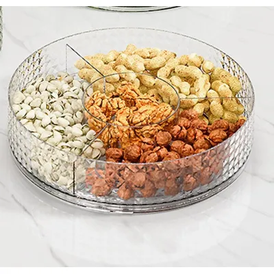 gia dụng nhà bếp | khay hộp mứt 4 ngăn hoàng gia ánh ngọc xoay 360 độ sang trọng gia dụng nhà bếp | khay hộp mứt 4 ngăn hoàng gia ánh ngọc xoay 360 độ sang trọng