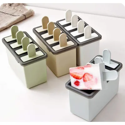 gia dụng nhà bếp | khuôn làm kem que, trái cây lạnh 4 ngăn tại nhà tiện lợi gia dụng nhà bếp | khuôn làm kem que, trái cây lạnh 4 ngăn tại nhà tiện lợi