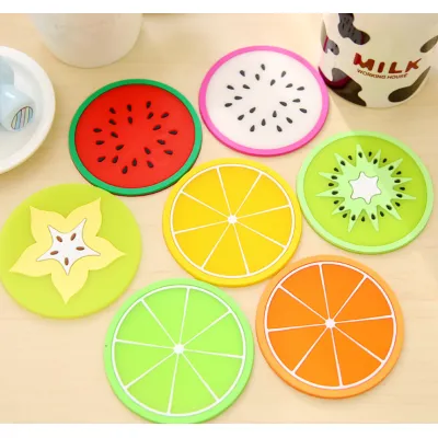 gia dụng nhà bếp | miếng lót ly hình trái cây đáng yêu gia dụng nhà bếp | miếng lót ly hình trái cây đáng yêu
