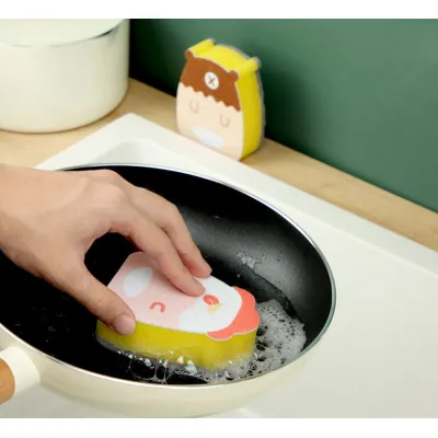 gia dụng nhà bếp | miếng rửa chén tạo bọt hình thú 3 lớp gia dụng nhà bếp | miếng rửa chén tạo bọt hình thú 3 lớp