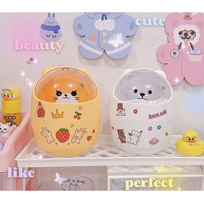 gia dụng nhà bếp | thùng rác để bàn mini hình thú siêu dễ thương 16x13cm kèm sticker gia dụng nhà bếp | thùng rác để bàn mini hình thú siêu dễ thương 16x13cm kèm sticker
