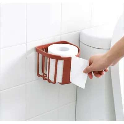 giá treo cuộn giấy vệ sinh bằng nhựa kèm miếng dán tường tiện dụng giá treo cuộn giấy vệ sinh bằng nhựa kèm miếng dán tường tiện dụng