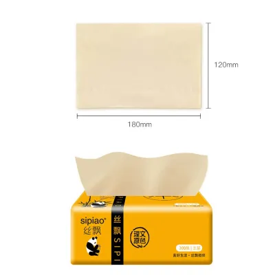 giấy ăn gấu trúc sipiao - bịch 300 tờ giấy ăn gấu trúc sipiao - bịch 300 tờ