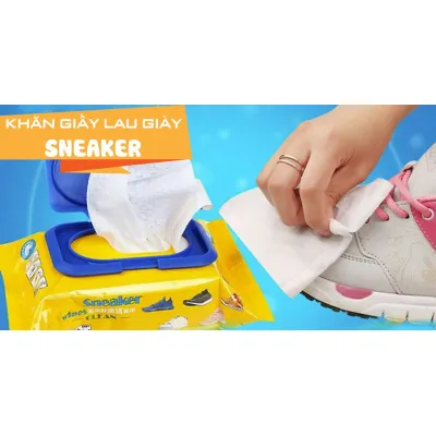 gói 12 miếng khăn lau giày sneaker siêu sạch gói 12 miếng khăn lau giày sneaker siêu sạch