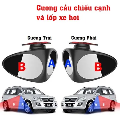 Gương Cầu 3R 3R-046 2 Góc Nhìn Chiếu Cạnh Và Lốp Xe Xoay 360 Độ Soi Điểm Mù, Xóa Điểm Mù Gương Cầu 3R 3R-046 2 Góc Nhìn Chiếu Cạnh Và Lốp Xe Xoay 360 Độ Soi Điểm Mù, Xóa Điểm Mù
