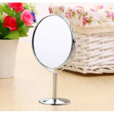 gương tròn oval trang điểm 2 mặt gương khung inox gương tròn oval trang điểm 2 mặt gương khung inox