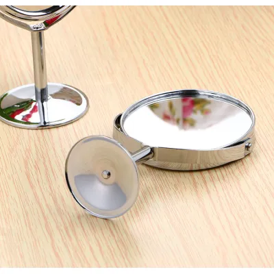 gương tròn oval trang điểm 2 mặt gương khung inox gương tròn oval trang điểm 2 mặt gương khung inox