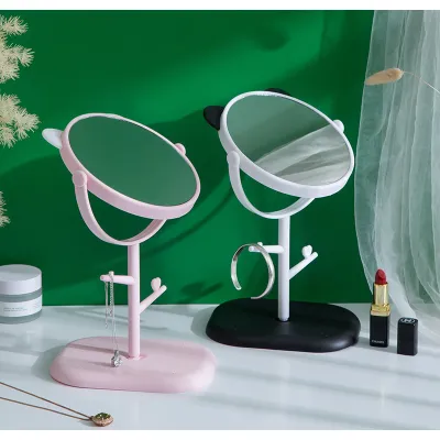 gương tròn trang điểm tai mèo có giá treo trang sức xoay 360 độ gương tròn trang điểm tai mèo có giá treo trang sức xoay 360 độ