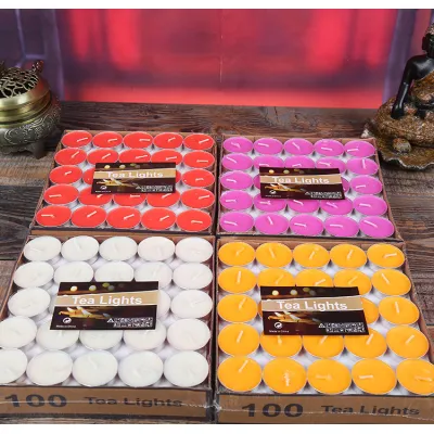hộp 50 viên sáp nến tea lights nhiều màu hộp 50 viên sáp nến tea lights nhiều màu