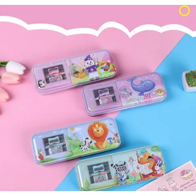 hộp đựng bút 2 ngăn kèm 4 phụ kiện dễ thương cho bé tới trường hộp đựng bút 2 ngăn kèm 4 phụ kiện dễ thương cho bé tới trường